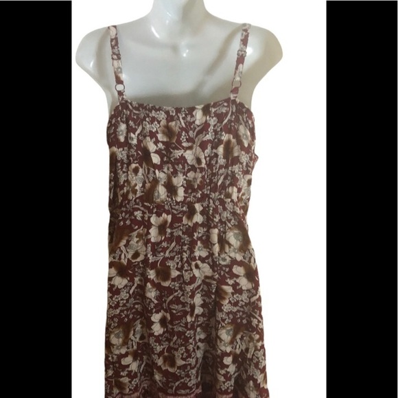 Maurices Womens Red Floral Hardware MIDI Dress XL Vacay Resort Cruise - Picture 8 of 8